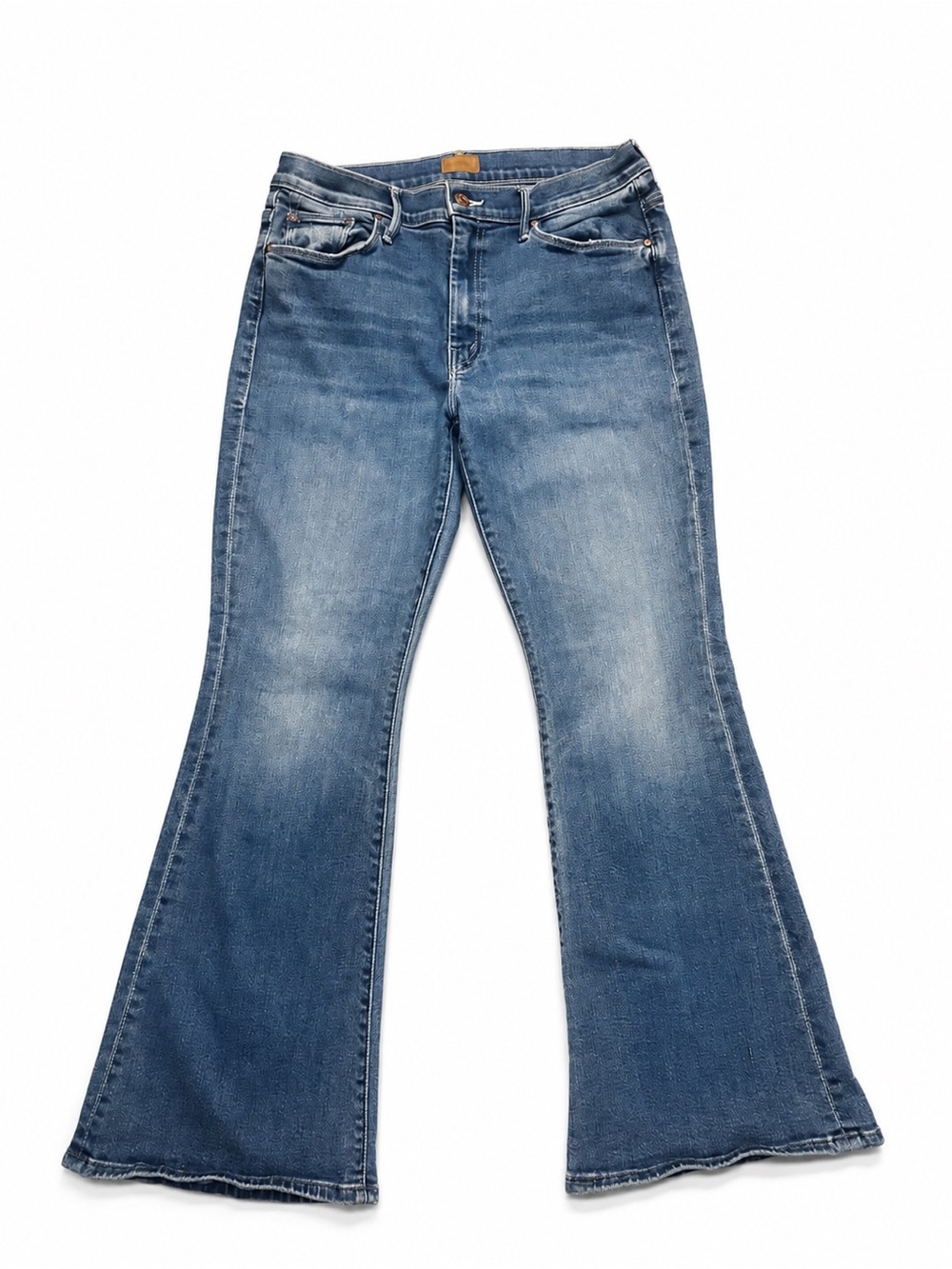 MOTHER Vintage Wash Blue Flare Jeans